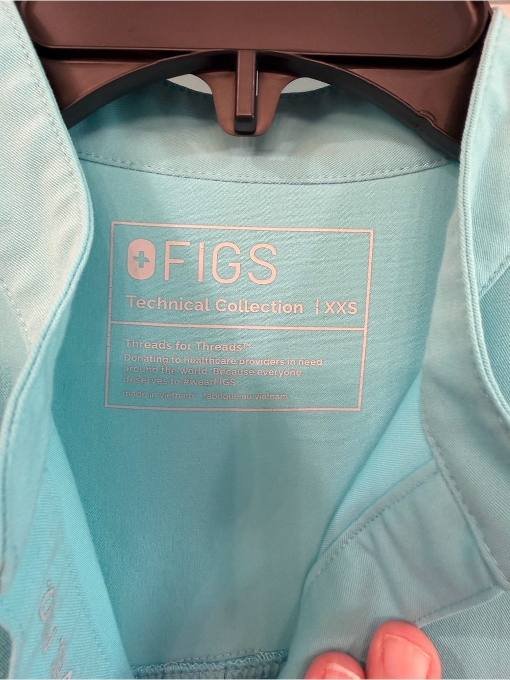 Figs Neon Blue Rafaela - Picture 2 of 3